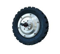 Motor Hub Brushless 8-Inci 1100W 6-8km/jam Kecepatan Rendah Torsi Tinggi Kit Penggerak Ganda Efisiensi IE1 Model KK08TJ Gerobak Dorong