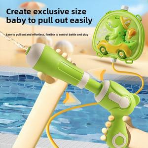 2025 di grande capacità di vendita calda zaino estraibile pistola ad acqua giocattolo per estate spiaggia all'aperto gioco per bambini di plastica pistola ad acqua - Product Image 3