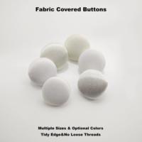 Botones Decorativos con Base de Tela Satén al por Mayor, Botones con Vástago para Fabricantes de Prendas, Vestidos de Novia, Blusas y Camisas