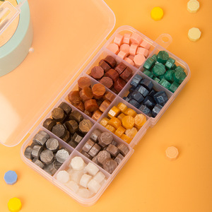 Granulés de cire à cacheter, ensemble de 10 couleurs en boîte, pour l'artisanat et la fabrication de cadeaux - Product Image 3