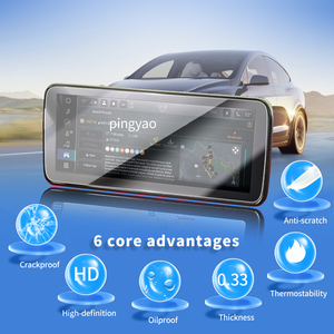 Autocollants de voiture Carplay Panel Dash Protecteur d'écran numérique <span class=keywords><strong>Film</strong></span> de protection <span class=keywords><strong>en</strong></span> verre trempé Accessoires de véhicule pour JEEP Avenger2024 - Product Image 3