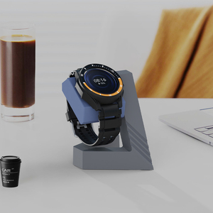 Support de chargeur en silicone géométrique pour Mi Watch S4/S4 Sport/S3/2 Pro/H1 Accessoires pour montres <span class=keywords><strong>Xiaomi</strong></span> Support de bureau pour montres intelligentes - Product Image 2