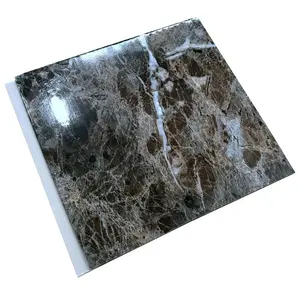 인테리어 PVC 재료 팝 천장 대리석 디자인 이미지 벽 PVC 패널 샤워 패널 실내 벽 클래딩