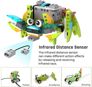 Kit de Robot RC con Caja de Vapor, Compatible con <span class=keywords><strong>LEGO</strong></span> Toy 45300 WeDo, Bloques de Construcción, Juguete Educativo DIY, Regalo de Navidad - Product Image 1