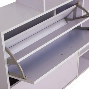 Meuble d'entrée minimaliste Armoire à <span class=keywords><strong>chaussures</strong></span> à rabat <span class=keywords><strong>de</strong></span> grande capacité avec étagère <span class=keywords><strong>de</strong></span> rangement rembourrée pour la salle <span class=keywords><strong>de</strong></span> sport et la maison - Product Image 6