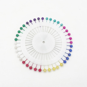 Colorful Beaded <b>Pins</b> 40 Pcs Disc Shape Stainless Steel Durable <b>Sewing</b> <b>Pins</b> Made In China - Product Image 3