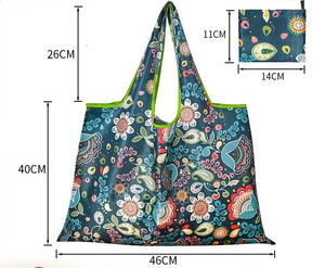 Bolsa de Compras Plegable de Gran Capacidad, Bolsa Reutilizable Ecológica con Estampado para Compras, Viajes y Regalos Promocionales - Product Image 4