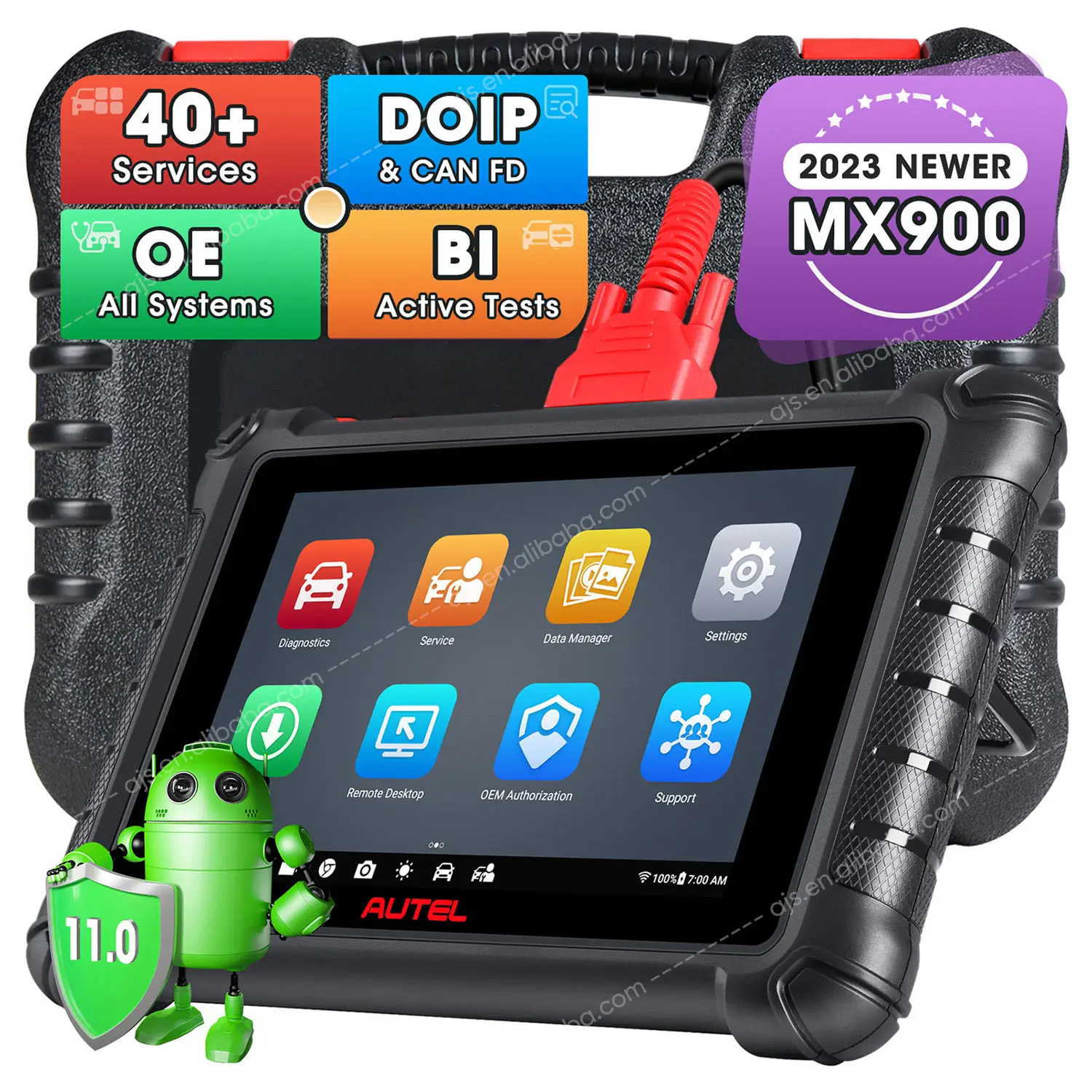 Autel Maxicheck เครื่องมือวินิจฉัย MX900ระบบเต็มรูปแบบแบบมืออาชีพเครื่องอ่านรหัส MX808เครื่องสแกน OBD2ยานพาหนะสากล