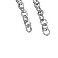 Bracelet à fermoir fileté personnalisé en titane plaqué cuivre et argent, style punk, pour homme, hip-hop, avec entretoise rayée