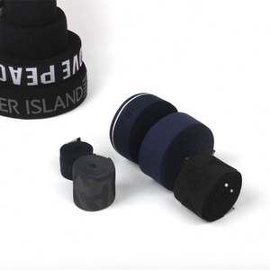 Cinta Elástica de Poliéster con Látex, Material de Cinta Elástica con Logotipo Jacquard para Bolsos y Prendas - Product Image 4