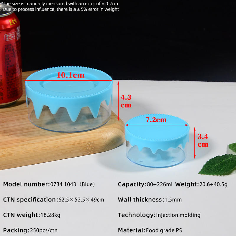 7,2*3,4 cm 10,1*4,3 cm Bleu