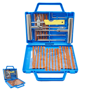 Kit d'outils de réparation de pneus professionnel 28 pièces pour voiture et vélo, avec poignée en T, robuste et d'urgence - Product Image 4