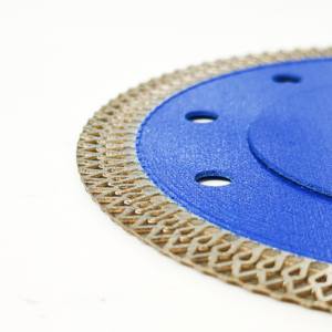4.5 Inch Blue DIY Industrial Strong Super Thin Diamond Saw Blade OEM Wet/Dry Cutting Porcelain Tiles Marble Hot Press Concrete - Product Image 3