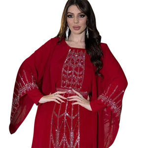 Abayas <span class=keywords><strong>de</strong></span> Lujo para Mujeres Musulmanas, Caftán con Pedrería, Abaya Kuwait, Abaya <span class=keywords><strong>de</strong></span> Chifón con Cinturón, Vestido <span class=keywords><strong>de</strong></span> Fiesta y Boda Afgano para Mujeres <span class=keywords><strong>de</strong></span> <span class=keywords><strong>Marruecos</strong></span> - Product Image 5