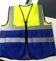 Rompi Reflektif Keselamatan Industri Ukuran Dapat Disesuaikan Pakaian Kerja Hi Vis untuk Lokasi Teknik Darurat Pinggir Jalan