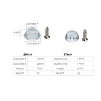 Silicone Transparent Meubles Chaise Table Jambes Pieds Doux Skid Glide Pad Floor Protector Screw-on Noise-killer