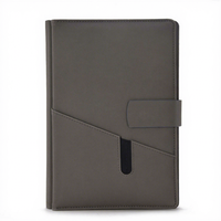 Carnet A5 avec batterie intégrée et charge rapide sans fil, 96 pages, personnalisable, pour affaires, avec port USB