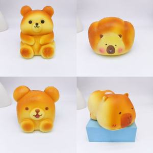 <b>Cute</b> Butter <b>Bear</b> Slow Rebound Squishy Toy Adorable Pet Shape Stress Relief Squeeze Fidget Toy - Product Image 4