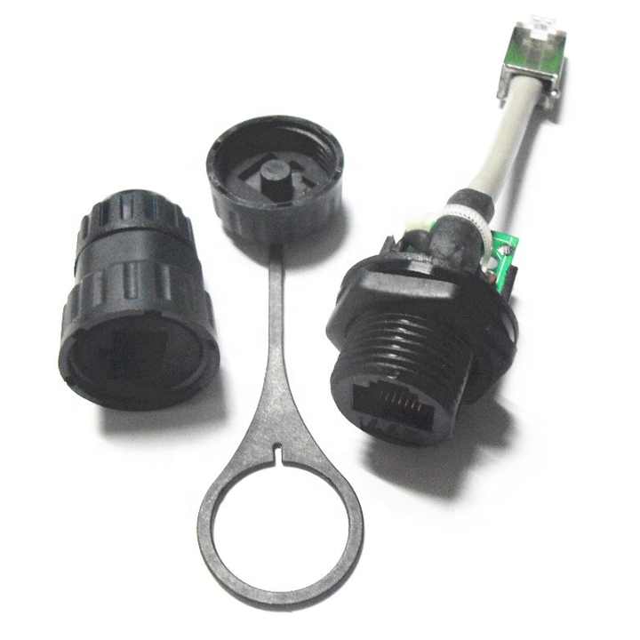 LLT Panel Mount RJ45 Connectors - IP67 IP68 Waterproof