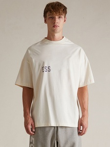 Camiseta <span class=keywords><strong>FAG</strong></span> Crosser de punto de manga corta con cuello redondo, estampada, de la <span class=keywords><strong>marca</strong></span> de moda americana Essential, holgada, informal, con letras y patrón. - Product Image 4