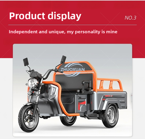 Venta Directa de Fábrica, Motocicleta de Carga de 3 Ruedas Barata para Adultos, Triciclo Eléctrico de Carrocería Abierta, Precio Económico al por Mayor - Product Image 2