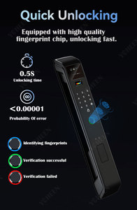 Tuya Wifi máy ảnh ứng dụng khuôn mặt Thông Minh Kỹ thuật số Khóa vân tay <span class=keywords><strong>Video</strong></span> <span class=keywords><strong>intercom</strong></span> Chuông cửa từ xa điện tử Khóa cửa thẻ chìa khóa mã khóa - Product Image 5