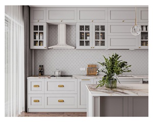 High end bianco armadio da <span class=keywords><strong>cucina</strong></span> con assemblati in legno da <span class=keywords><strong>cucina</strong></span> isole - Product Image 3