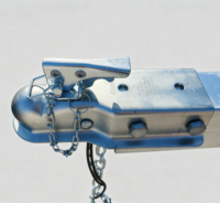 Remorque à bateau galvanisée à chaud 5,66 m (19 pi) à essieu unique, capacité de charge 750 kg, pour bateau de pêche avec cabine Cuddy