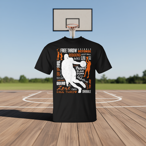 T-shirt décontracté pour homme avec inscription « Basketball Words Bball Player Dunk Sport » - Product Image 3