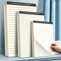 Carnet à couverture souple PP A5 A6 B5, pages vierges quadrillées, avec impression de logo personnalisée, idéal pour étudiants, bureaux et cadeaux d'entreprise