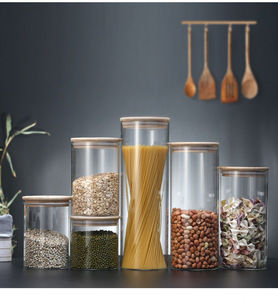 Wadah Makanan Kedap Udara, Wadah Penyimpanan Dapur, Kotak Penyimpanan Makanan, Stoples Kaca dengan Tutup, Penyimpanan dan Tutup Dapur - Product Image 6