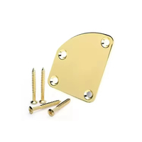 Vente en gros Gold Guitar Neck Plate avec vis pour guitare électrique Jaz Bass Parts