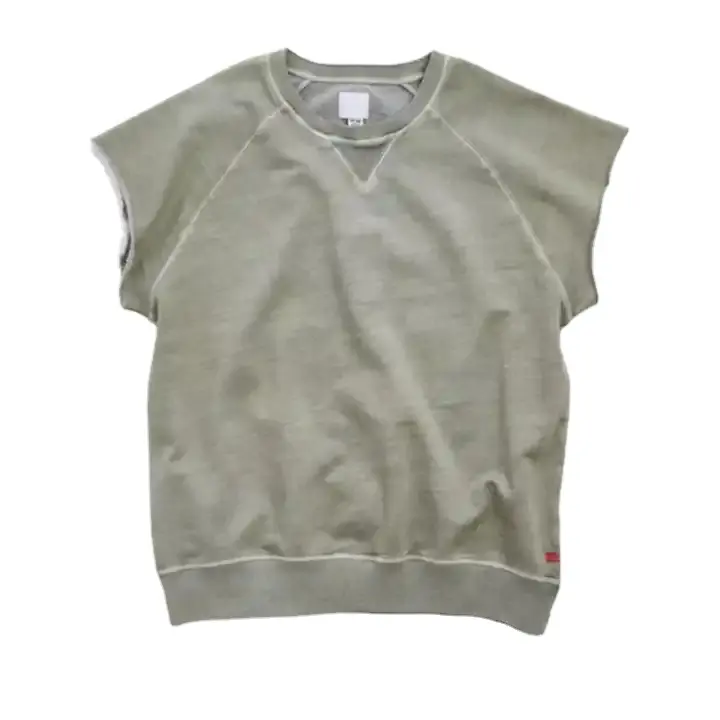 Tùy Chỉnh Cắt Raglan Crew Cổ Lông Cừu Áo Cho Nam Giới Dày Áo Cắt Và May Quá Khổ Unisex T Áo Sơ Mi