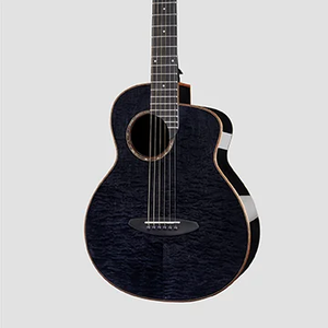 <span class=keywords><strong>Chitarra</strong></span> Elettrica Rainbow Man M77E 36 Pollici, Modello IU Bird, Sugita Kenji Face, Impiallacciatura in Legno Singolo Folk, Acero Nero Ombreggiato - Product Image 1