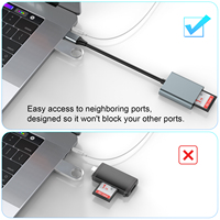 Adaptador de memoria de alta velocidad con ranura dual, tarjeta SD para cámara de seguimiento, para iPhone 15/16 Pro, iPad, libro, portátil, Android, externo, tipo C, 2 unidades