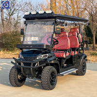 Voitures de golf personnalisées CAMP à 6 places avec batteries au lithium, buggy pas cher pour le tourisme