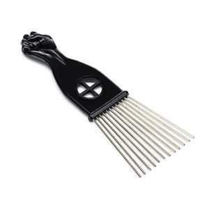 Peignes à <span class=keywords><strong>cheveux</strong></span> en métal pour <span class=keywords><strong>cheveux</strong></span> <span class=keywords><strong>bouclés</strong></span>, peigne afro en plastique pour femmes/hommes, coiffure, coiffage des <span class=keywords><strong>cheveux</strong></span> - Product Image 2