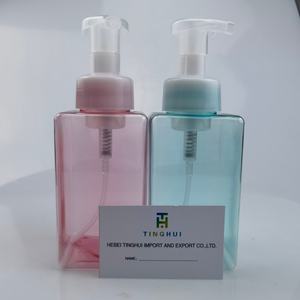 Oferta Especial: Botellas Vacías con Bomba de Espuma para Jabón Líquido, Plástico PETG de 450ml, Botella Espumadora Cuadrada en Colores Ámbar, Blanco, Rosa, Verde, Transparente y Azul - Product Image 5