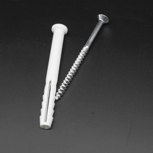 Tornillos de expansión M8 de 60 mm con manguito de plástico, tornillo autorroscante para muebles de madera, perno de cabeza alomada con fenda cruzada - Product Image 1