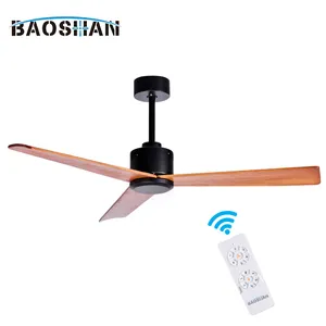 Nordic Simple Style Decoration Home Air Conditioning Solid Wood Blade Modern Ceiling Fan