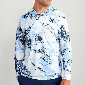 Camisa de Pesca Personalizada para Hombre, Manga Larga, <span class=keywords><strong>UPF</strong></span> 50, Estampado Animal, Anti-UV, Impermeable, Transpirable, Secado Rápido, Sublimada - Product Image 1