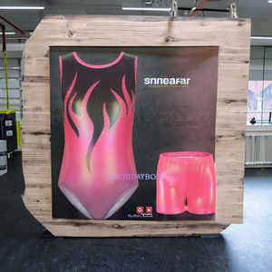 High Quality Rhythmic Gymnastics <b>Jumpsuit</b> Kids Girls Metallic Gymnastics Sets Leotards with Shorts Made of Spandex - Product Image 2