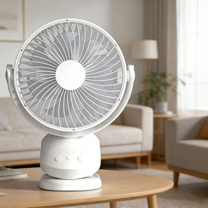 Mini Electric Fan Desktop Rechargeable USB Powered Silent Oscillating Fan For Student Dormitory Bedside Use - Product Image 2
