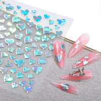 Coloré Laser Nail Art Stickers Curseurs Adhésifs et Feuilles De Transfert Wraps Décorations Colorées Des Ongles et Strass