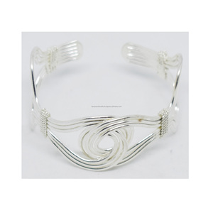 2023 New Year August Silver festival jewelry Hollow Iranian Bangles for Women Antique Silver <b>Colour</b> Bangles For Women - Product Image 1