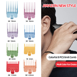Set di 8 Pettini Guida Professionali Colorati <span class=keywords><strong>per</strong></span> <span class=keywords><strong>Tagliacapelli</strong></span>, Compatibili con Tutti i Modelli - Product Image 2