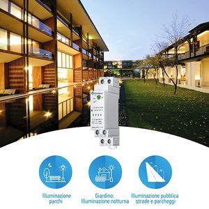 Relais de commutation crépusculaire Finder 1NO 16A 250V AC miniature pour le contrôle des lampes - Product Image 2