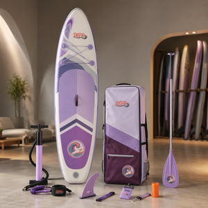 Planche de <span class=keywords><strong>paddle</strong></span> gonflable sur mesure d'usine OEM 10'6" 6 <span class=keywords><strong>pouces</strong></span> d'épaisseur en PVC Drop Stitch, faible MOQ, logo personnalisé, vente en gros - Product Image 6