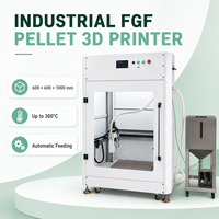 Imprimante 3D FGF Granule 600x600x1000mm Grand Format XY Précision 0.01mm Extrudeur Double Industriel Plateau Chauffant Nivellement Automatique