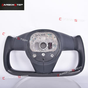 Volant en fibre de carbone à carreaux à bas <span class=keywords><strong>prix</strong></span> en stock pour <span class=keywords><strong>Tesla</strong></span> Model <span class=keywords><strong>S</strong></span> X 3 Y - Product Image 6